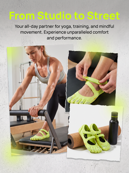 V-You Know Women's 5-Toe Split BarefootShoes - Pink, Breathable, Flexible Thin GripSole, Adjustable Strap, for Yoga & Pilates, US-Style Casual Fitness Footwear (Barefoot ShoesWomen)